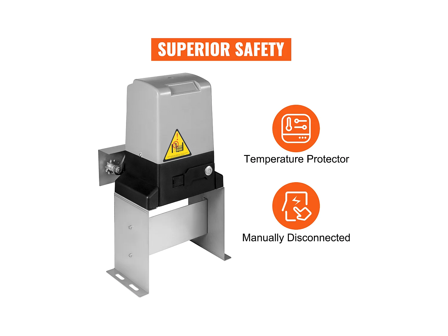 Ouvre-Portes Coulissant Automatique SucceBuy 1497kg avec Capteur Infrarouge pour Allée