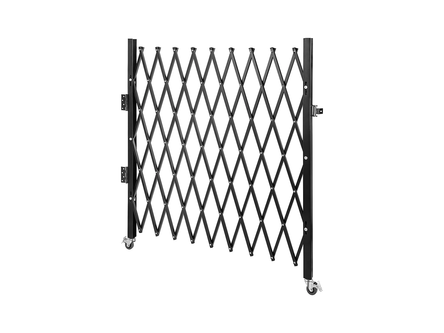 Barrière de Sécurité Pliante Simple SucceBuy 190.5Cm L x 122Cm H, Barrière à Ciseaux