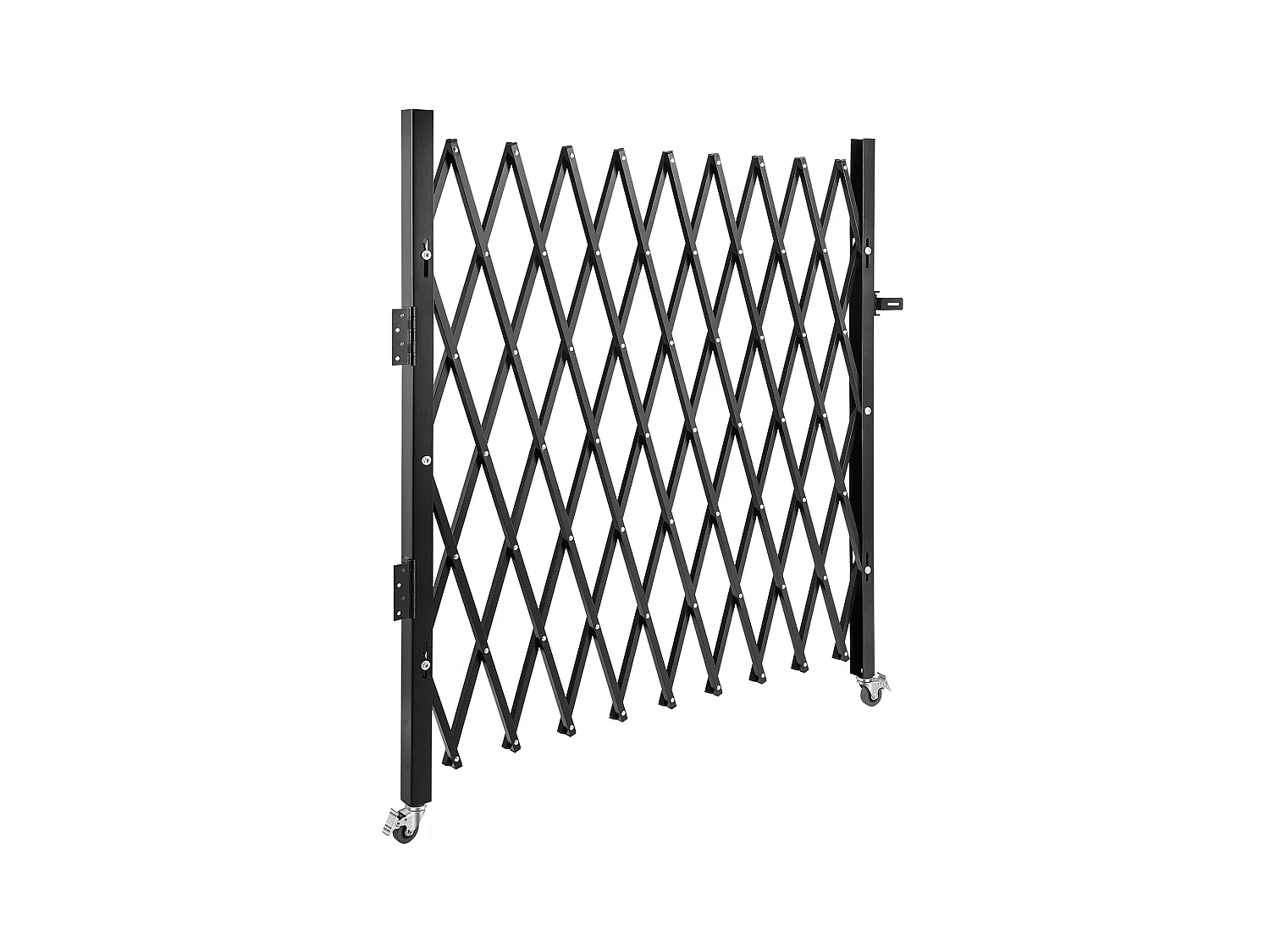 Barrière de Sécurité Pliante Simple SucceBuy 190.5Cm L x 122Cm H, Barrière à Ciseaux