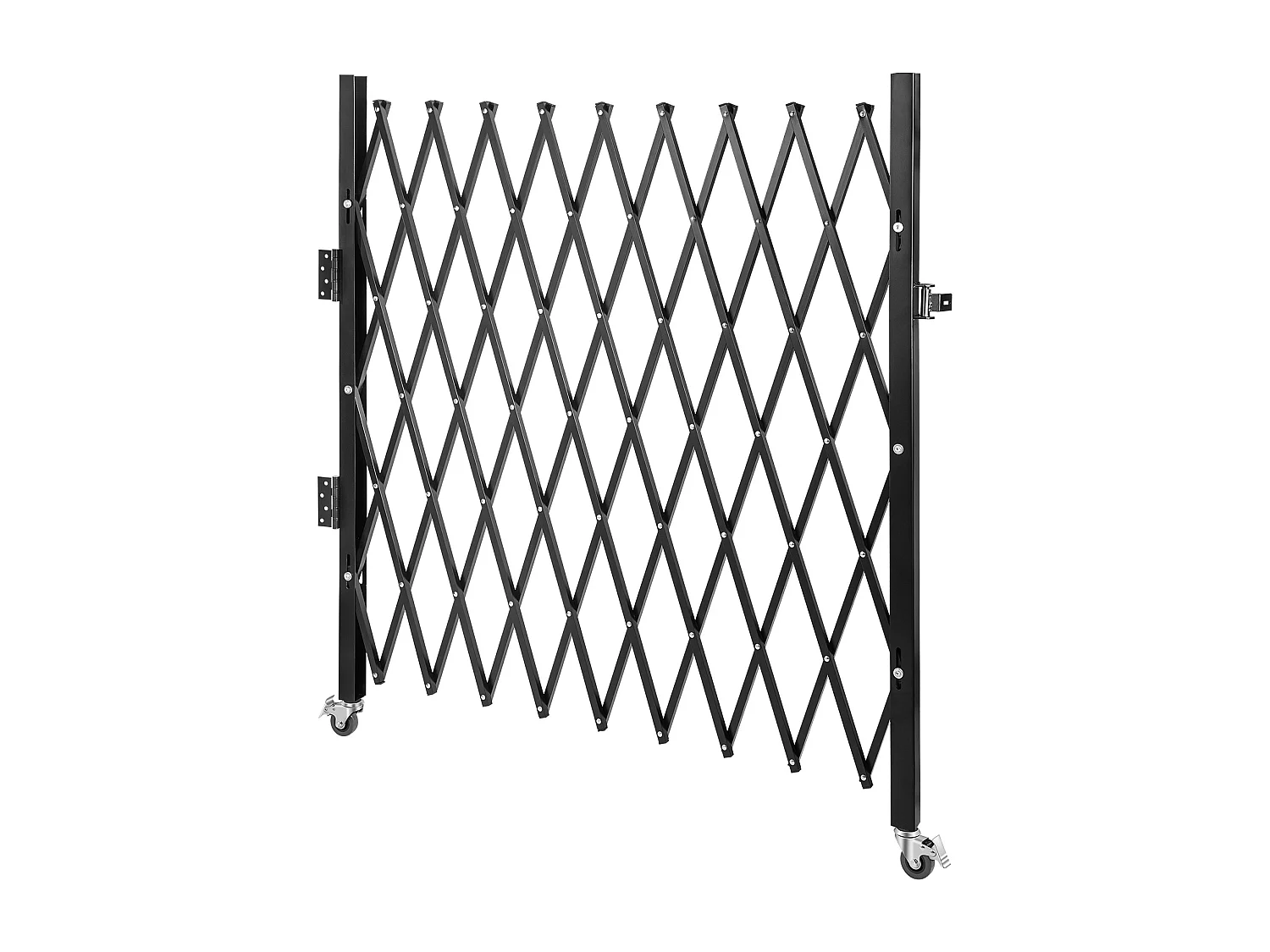 Barrière de Sécurité Pliante Simple SucceBuy 190.5Cm L x 122Cm H, Barrière à Ciseaux