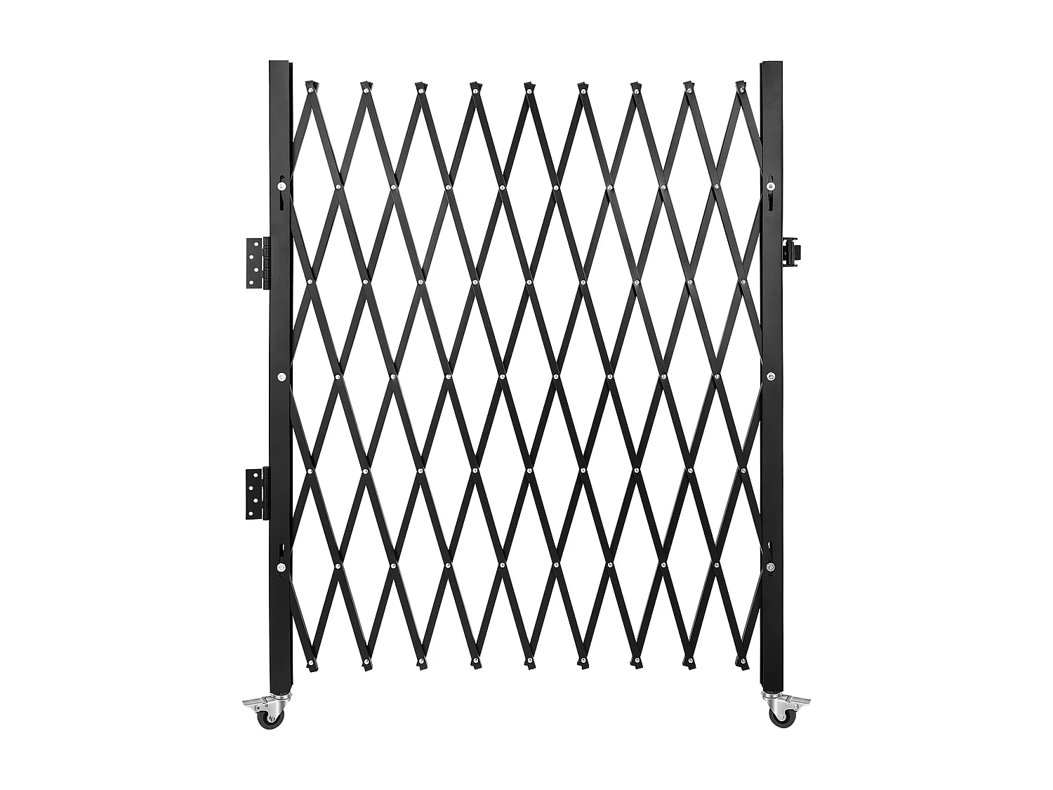 Barrière de Sécurité Pliante Simple SucceBuy 190.5Cm L x 122Cm H, Barrière à Ciseaux