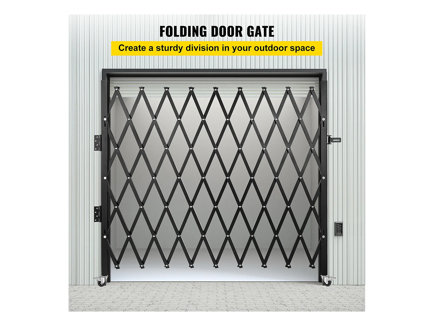 Barrière de Sécurité SucceBuy Pliante Simple,18,5 cm H x 21,5 cm W, Barrière Pliante