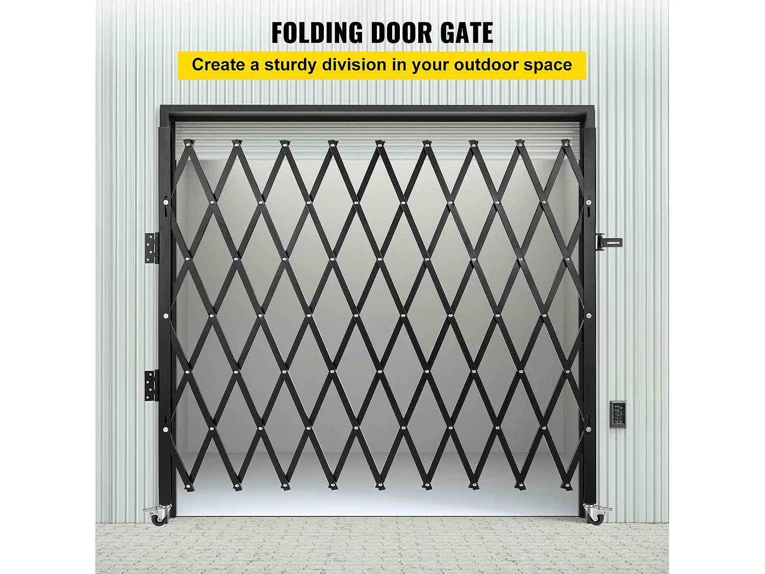 Barrière de Sécurité SucceBuy Pliante Simple,18,5 cm H x 21,5 cm W, Barrière Pliante