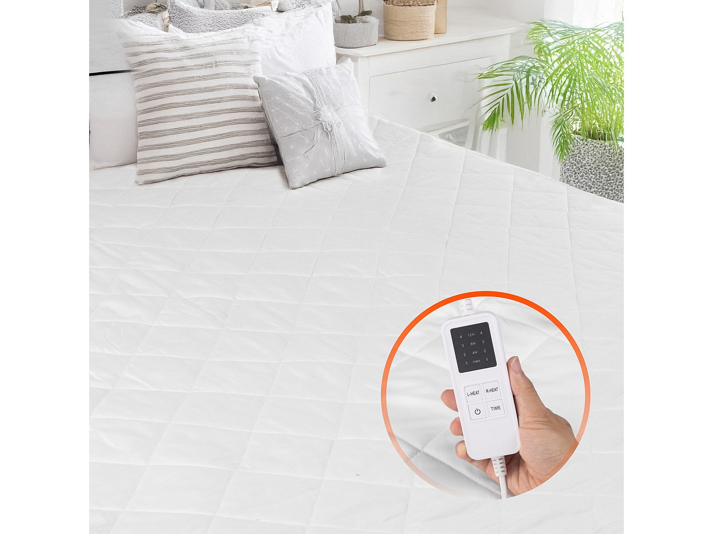 Couverture Chauffante MICROlight LUXE Queen – 84x90 Pouces, Noble Excellence, Neuve