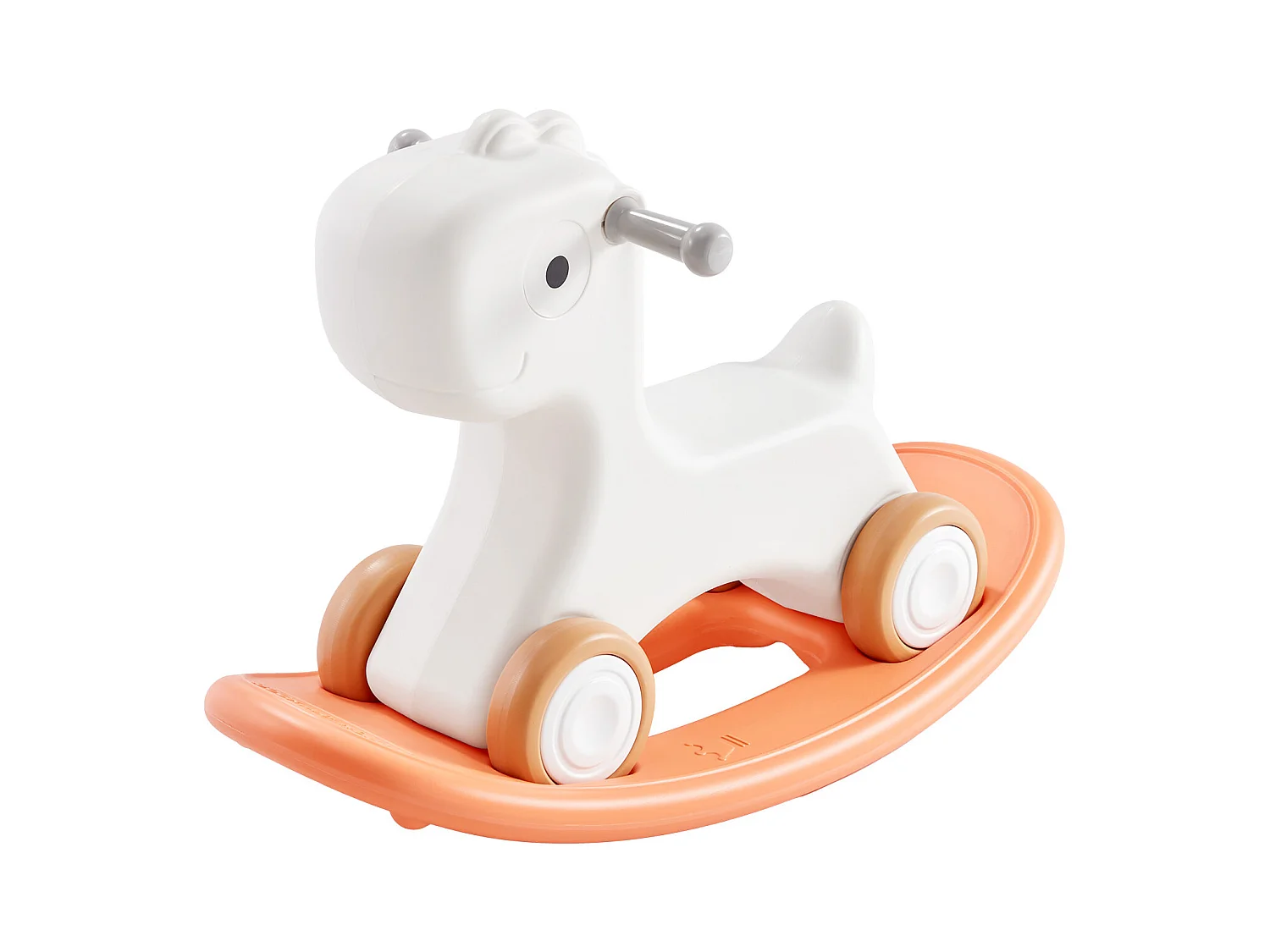 Cheval à Bascule 3 en 1 SucceBuy, pour Tout-petits de 1 à 3 ans, à Chevaucher, Planche, Rouge