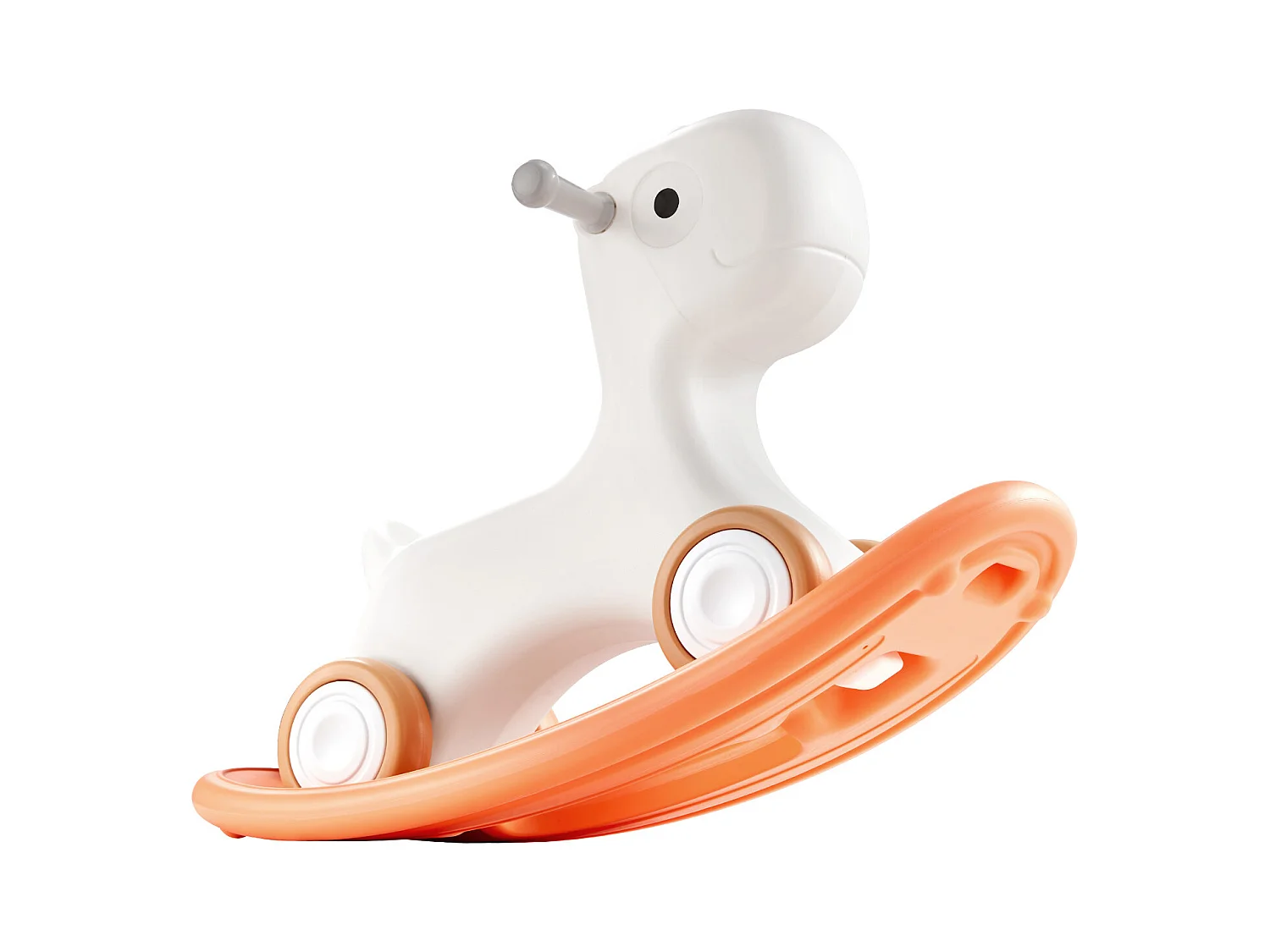 Cheval à Bascule 3 en 1 SucceBuy, pour Tout-petits de 1 à 3 ans, à Chevaucher, Planche, Rouge