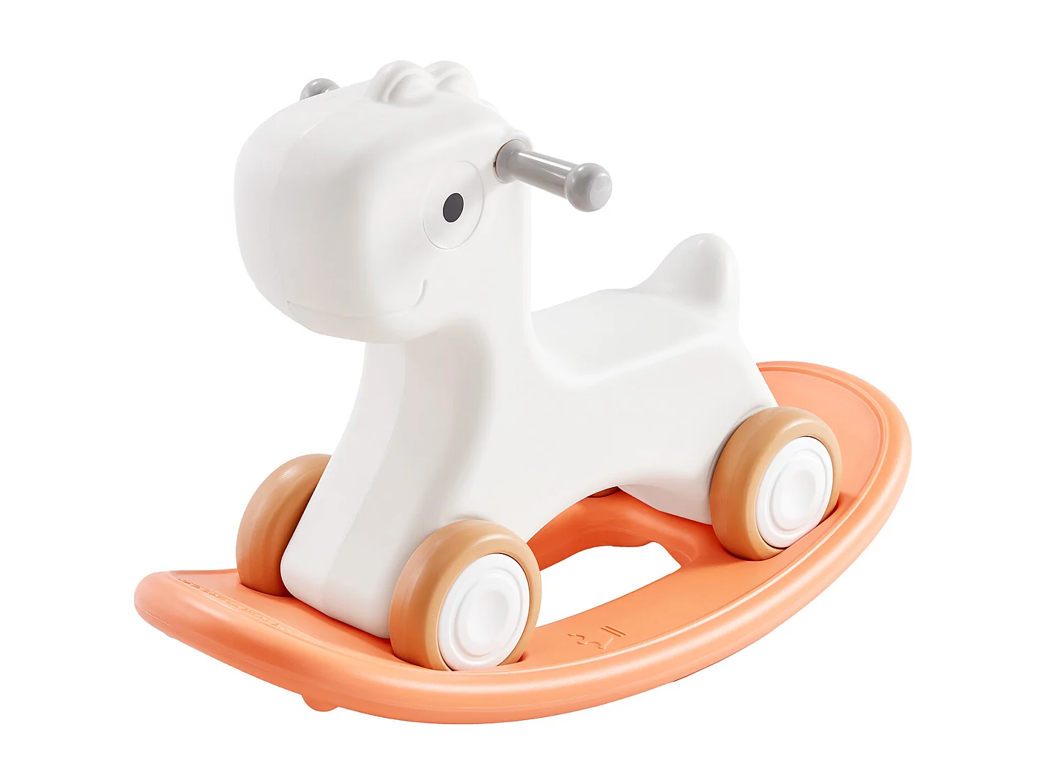 Cheval à Bascule 3 en 1 SucceBuy, pour Tout-petits de 1 à 3 ans, à Chevaucher, Planche, Rouge