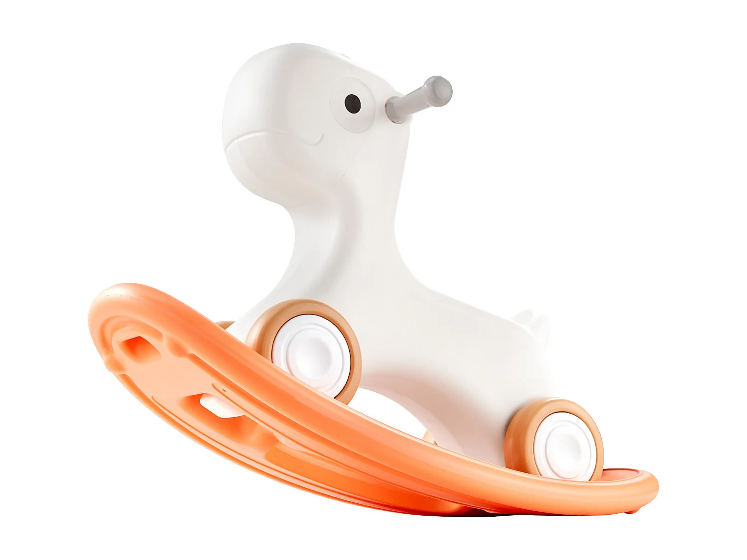 Cheval à Bascule 3 en 1 SucceBuy, pour Tout-petits de 1 à 3 ans, à Chevaucher, Planche, Rouge