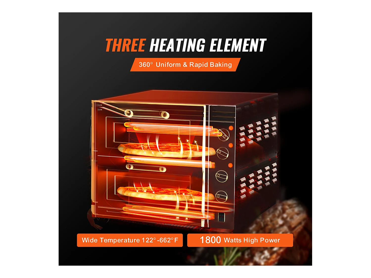 Four SucceBuy Four à Pizza Commercial, Comptoir, Double Pont de 35.56CM