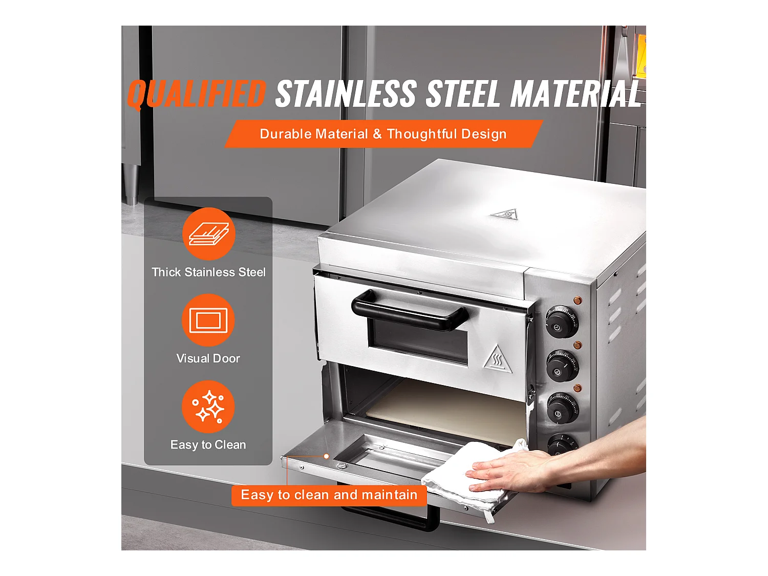 Four SucceBuy Four à Pizza Commercial, Comptoir, Double Pont de 35.56CM