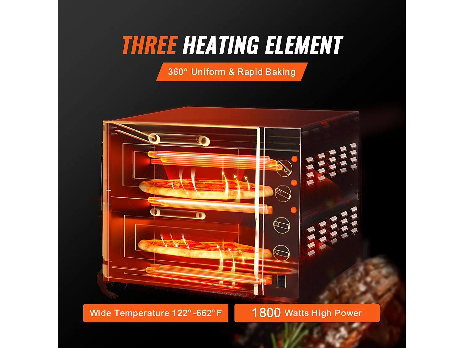 Four SucceBuy Four à Pizza Commercial, Comptoir, Double Pont de 35.56CM