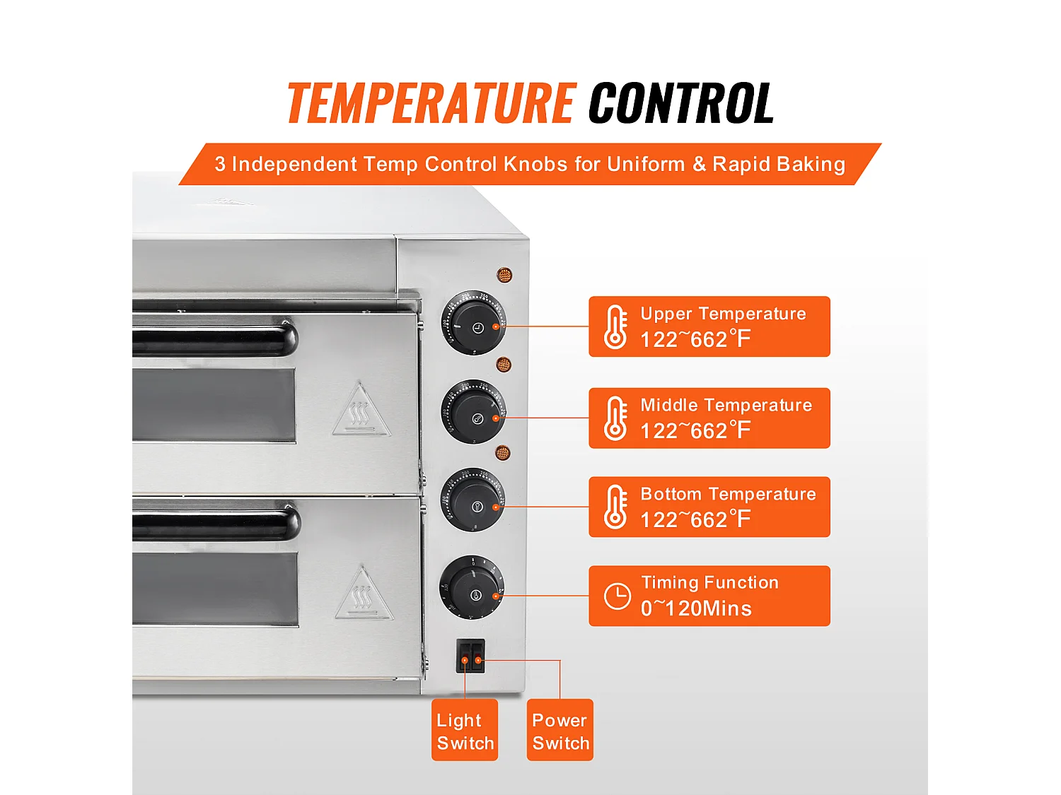 Four SucceBuy Four à Pizza Commercial, Comptoir, Double Pont de 35.56CM