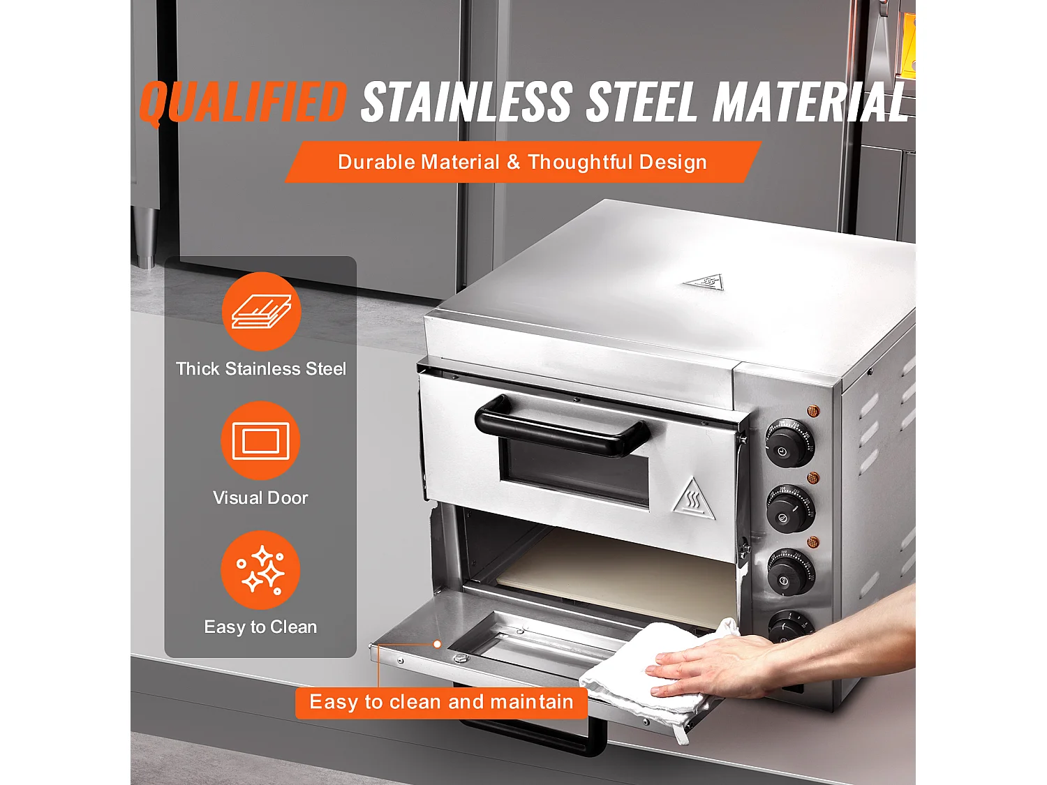 Four SucceBuy Four à Pizza Commercial, Comptoir, Double Pont de 35.56CM