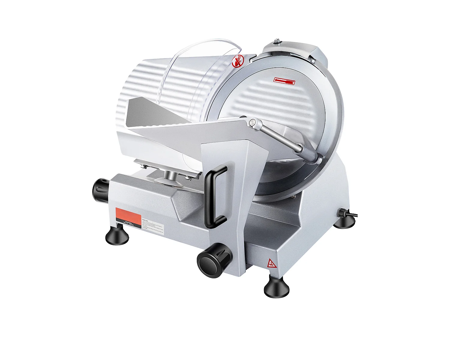 Trancheur SucceBuy Trancheuse à Viande Électrique Commerciale, Lame de 25.4 CM, 240 W, 350-400 Tr/Min