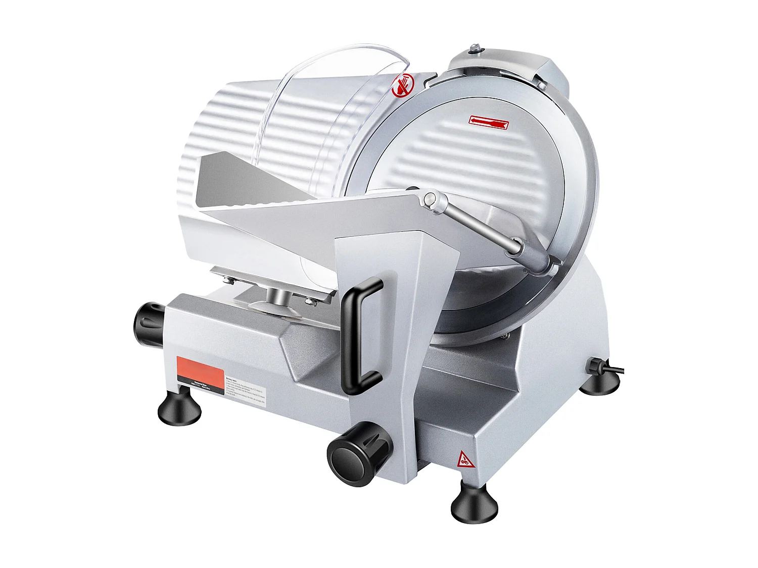 Trancheur SucceBuy Trancheuse à Viande Électrique Commerciale, Lame de 25.4 CM, 240 W, 350-400 Tr/Min