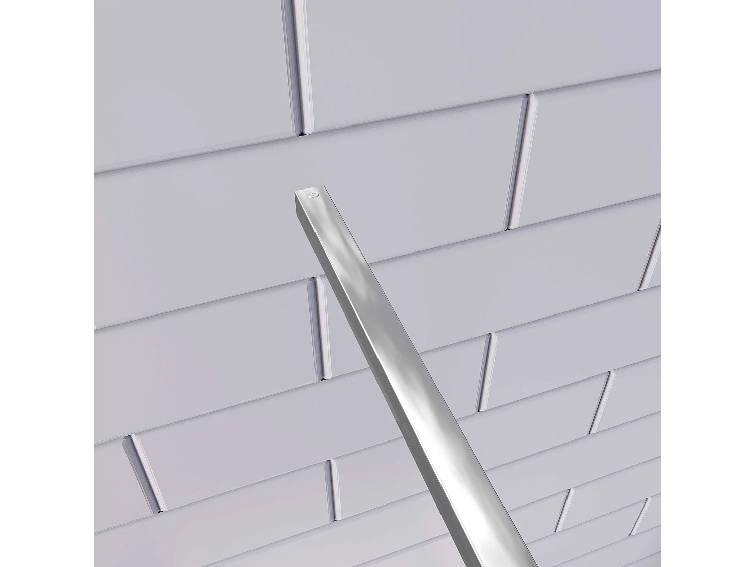 Douchewand-Inloopdouche 84x185cm 8mm veiligheidsglas NANO EasyClean glanzend chroom aluminium profiel F-vorm:90cm stabilisator (kan worden gesneden)