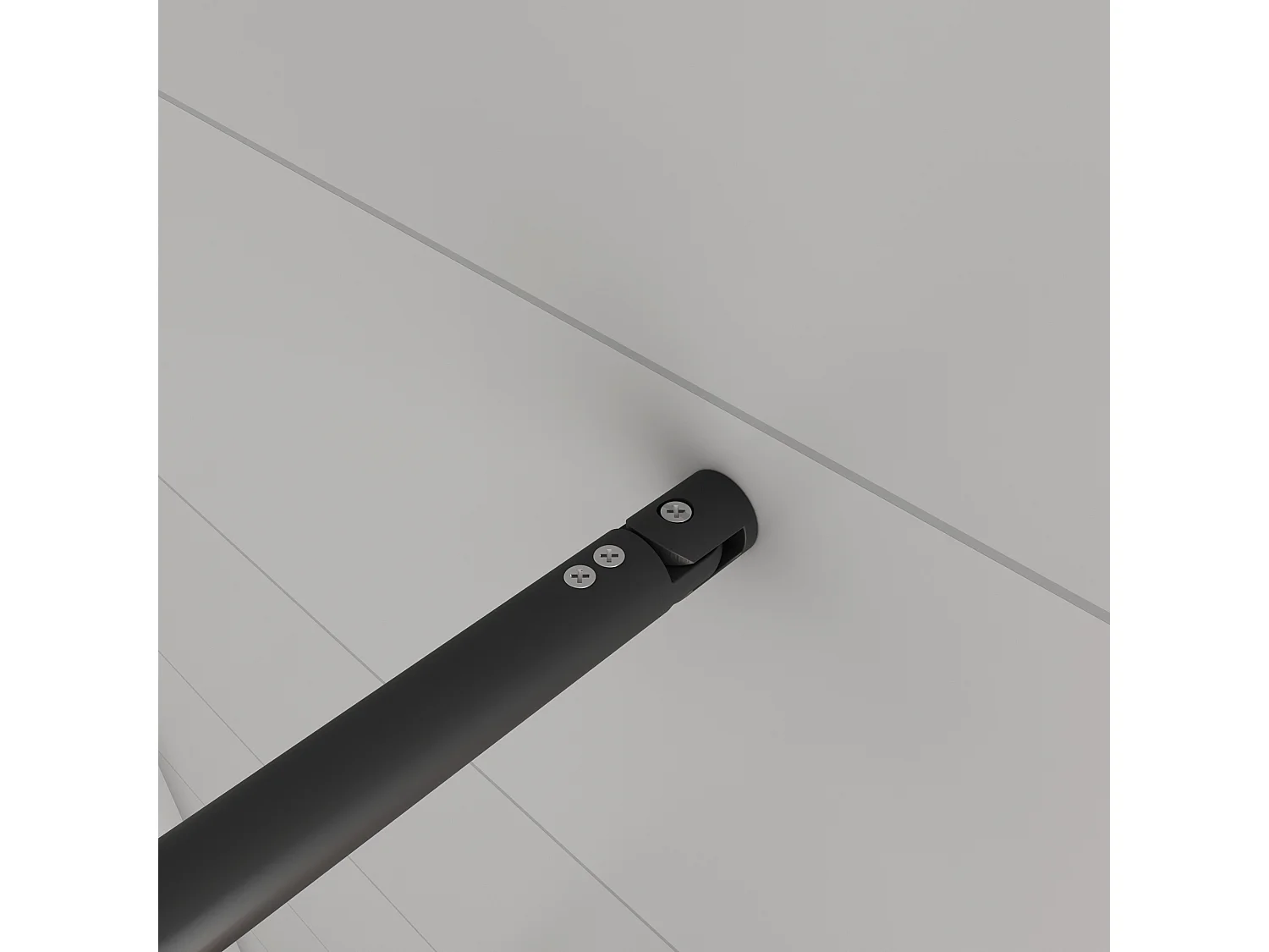 Douchewand-Inloopdouche 100x200cm met mat Zwart kader en raster 8mm NANO EasyClean veiligheidsglas mat zwart profiel Stabilisatiestang 70-120 cm