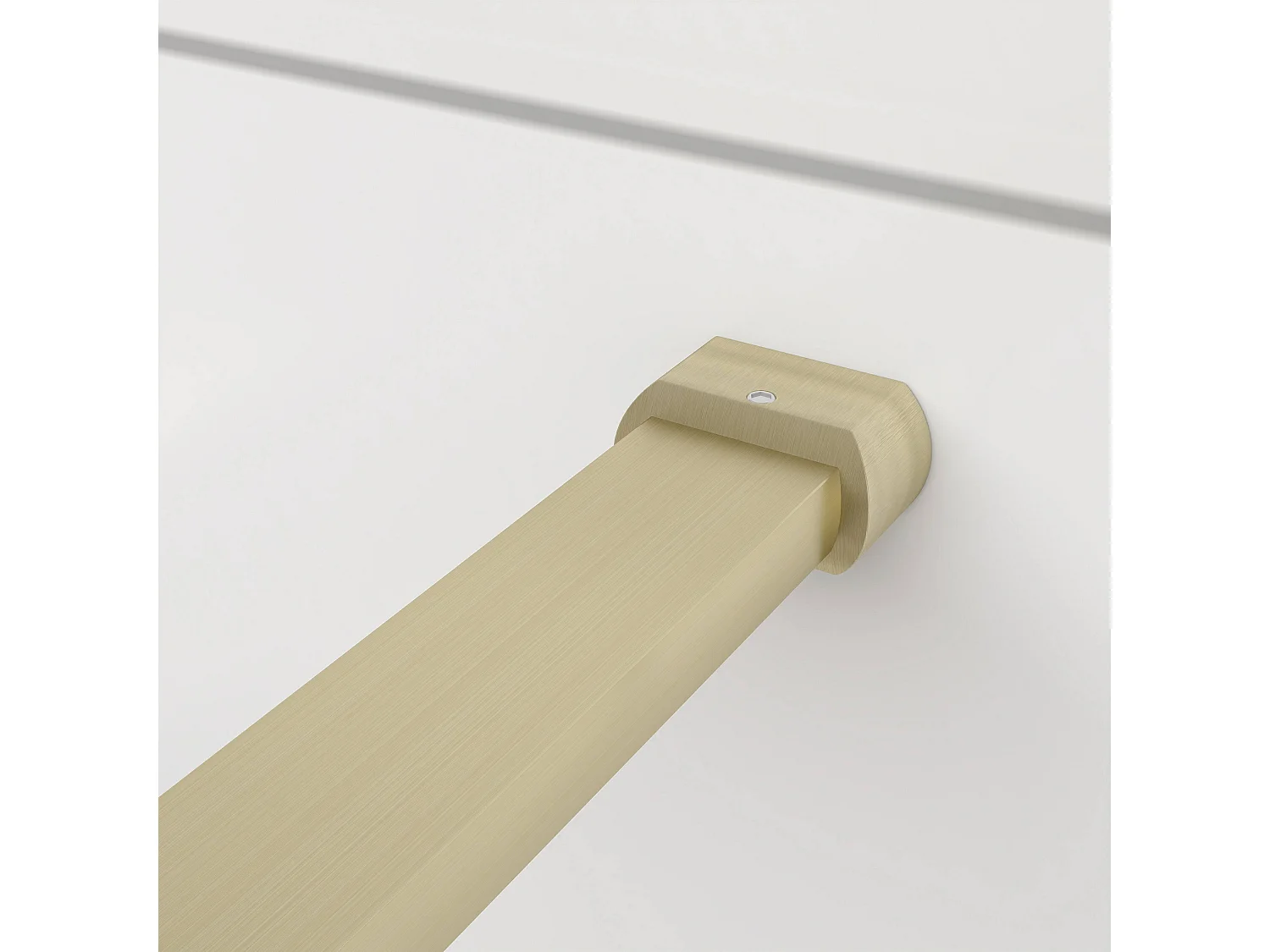 Douchewand-Inloopdouche 120x200cm met mat Zwart kader en raster 8mm NANO EasyClean veiligheidsglas gouden profiel N-Form 90cm Stabilisatiestang