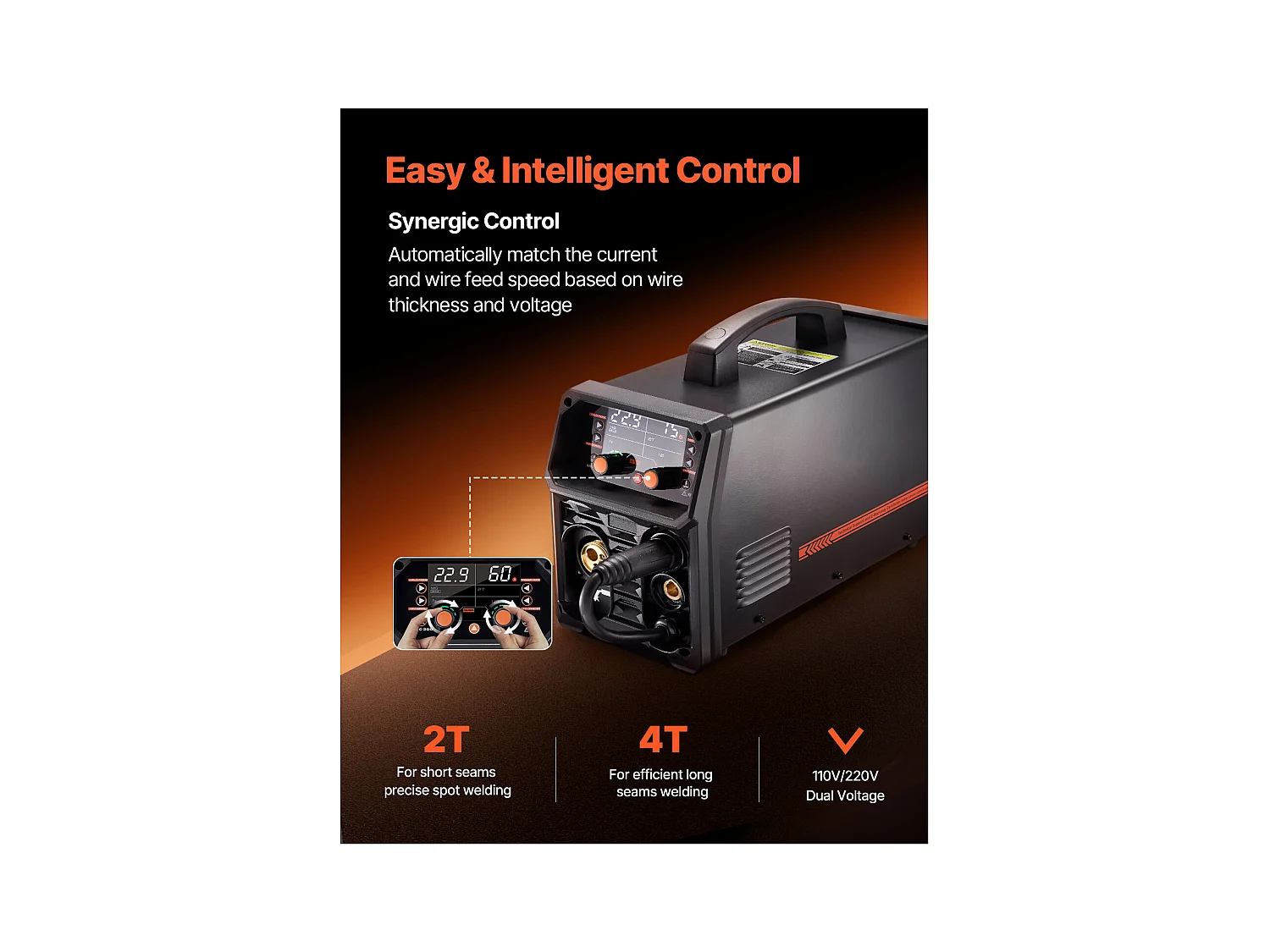 Poste à Souder MIG SucceBuy- Centrale de Soudage Multi-Processus 200 A. Poste à Souder 4 en 1 pour des Travaux Polyvalents