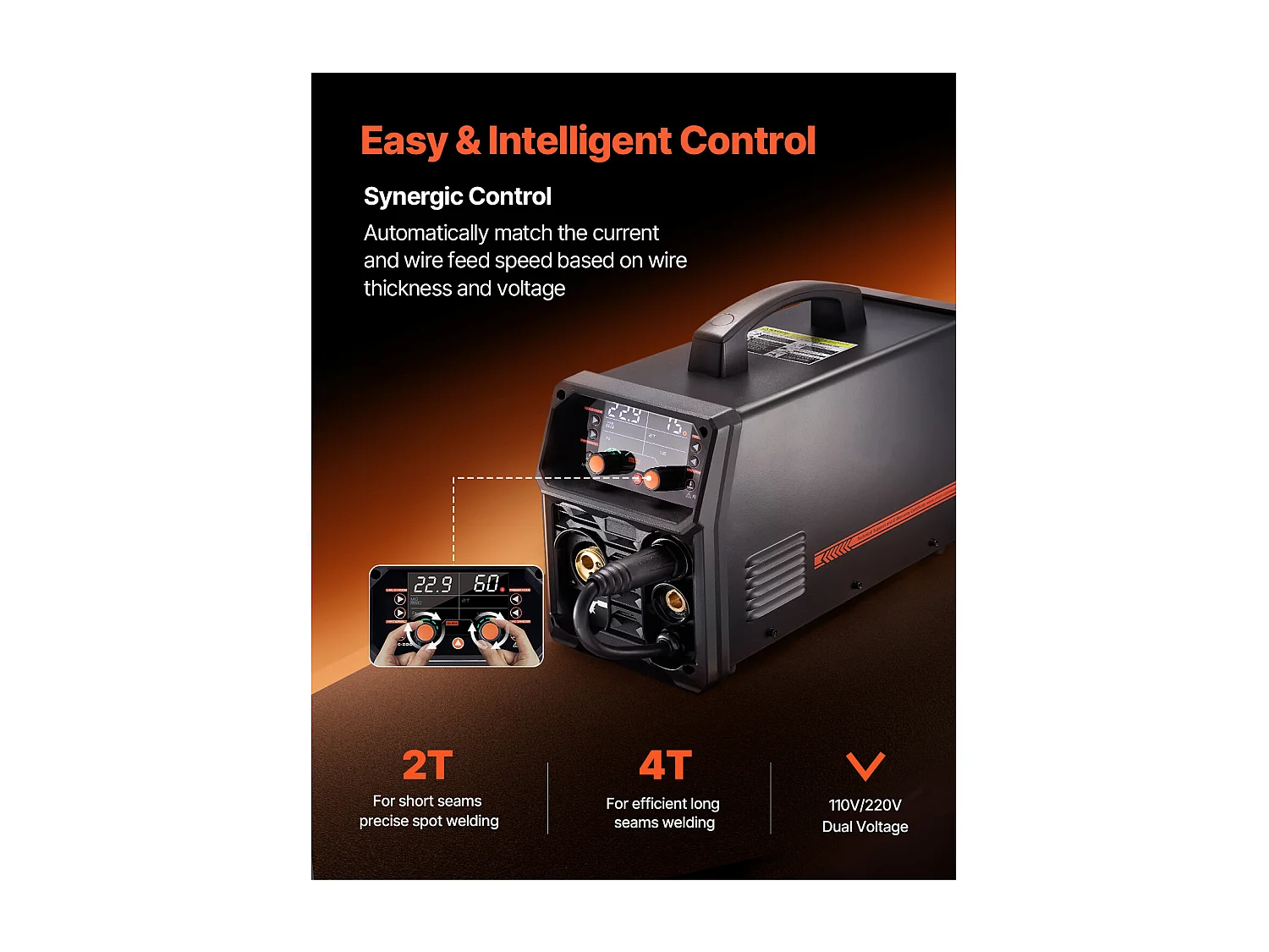 Saldatrice MIG SucceBuy - Centrale di Saldatura Multi-Processo 200 A, Saldatrice 4 in 1 per Lavori Polivalenti