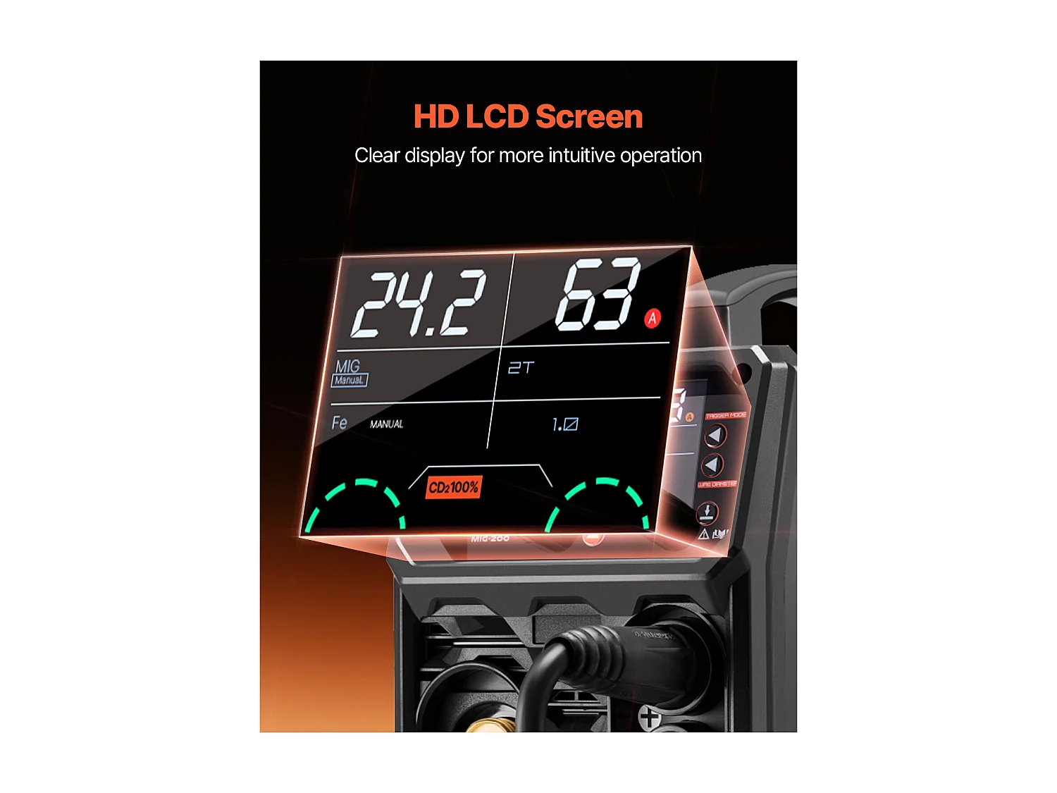 Saldatrice MIG SucceBuy - Centrale di Saldatura Multi-Processo 200 A, Saldatrice 4 in 1 per Lavori Polivalenti