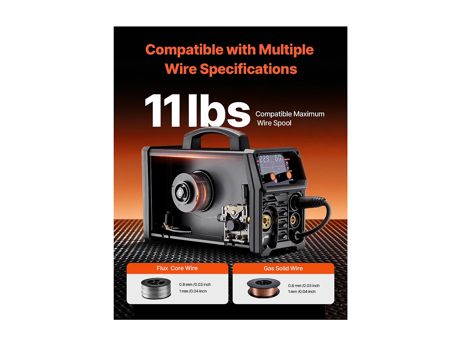 Saldatrice MIG SucceBuy - Centrale di Saldatura Multi-Processo 200 A, Saldatrice 4 in 1 per Lavori Polivalenti