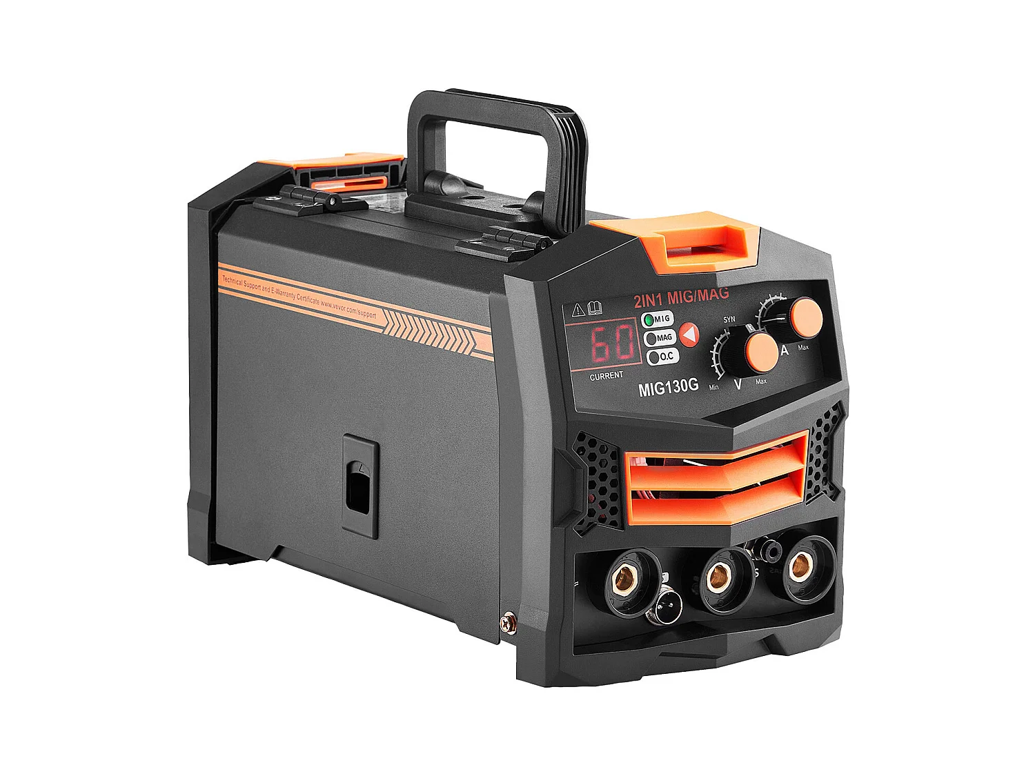 Saldatrice a Filo Animato 2 in 1 SucceBuy MIG 130A con Gas/Senza Gas, Saldatrice MIG Inverter IGBT Portatile