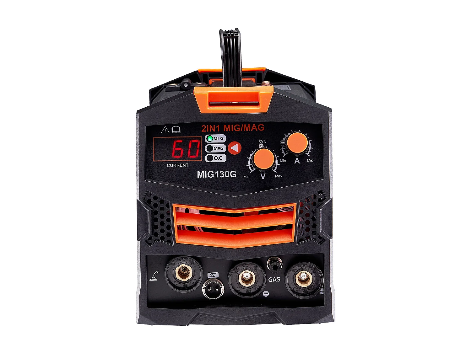 Poste de Soudage à Fil Fourré 2 en 1 SucceBuy MIG Welder 130A avec Gaz/Sans Gaz, Soudeuse MIG à Onduleur IGBT Portable