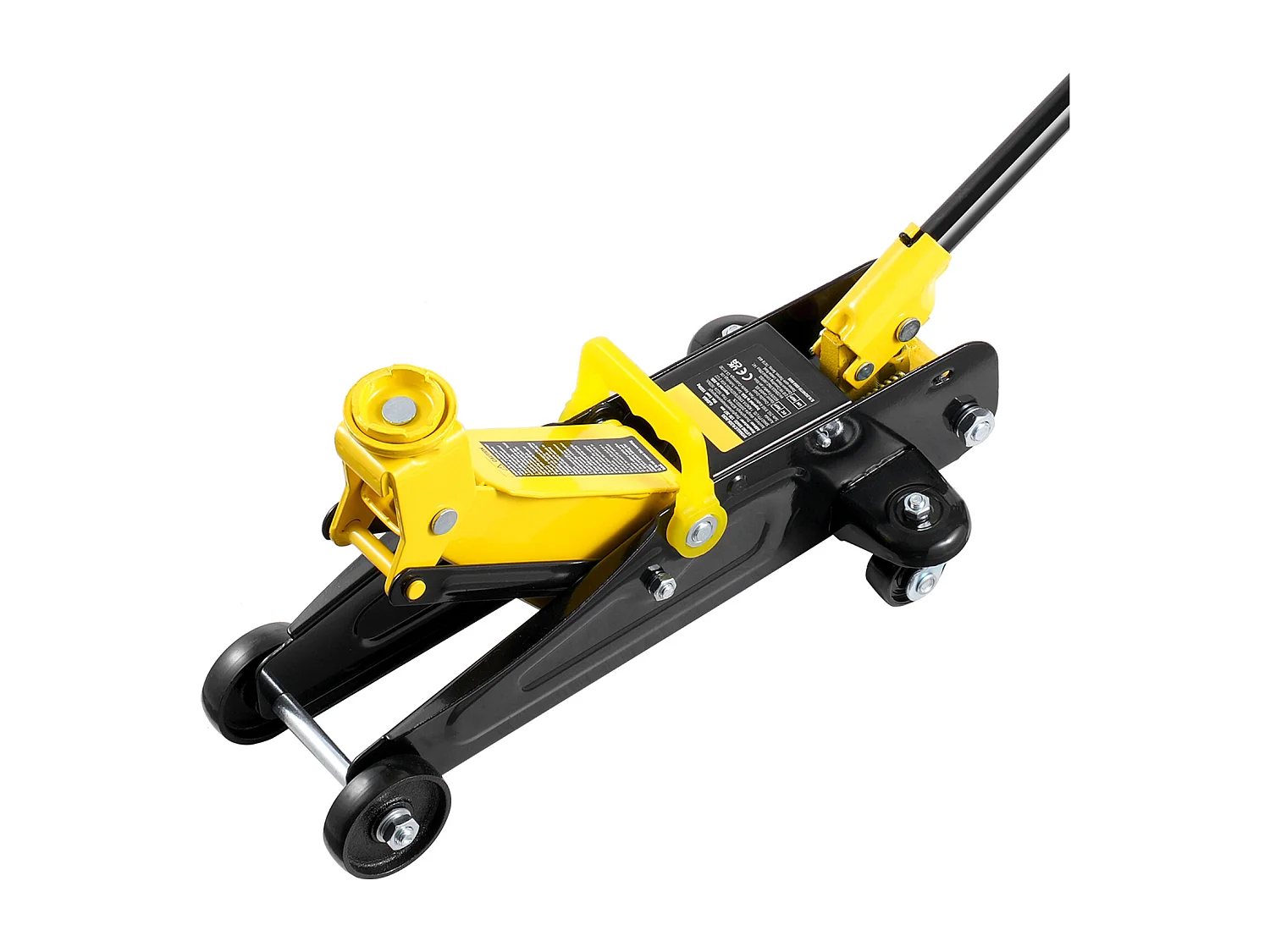 Cric Hydraulique SucceBuy Cric de Sol à Profil Bas de 1,5 Tonne, Hydraulique à Piston Unique Robuste