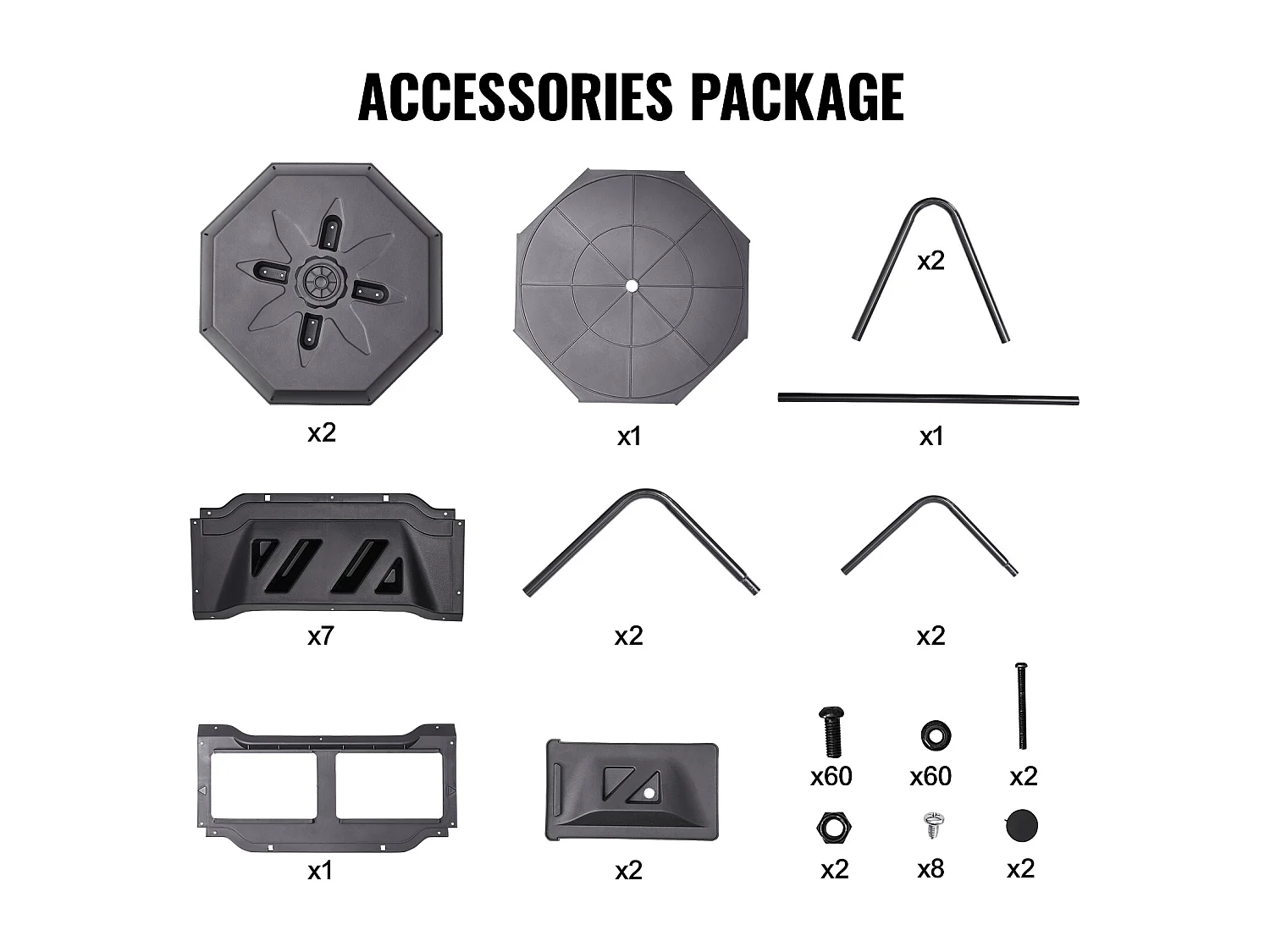 Composteur de jardin SucceBuy Composteur à Double Chambre de 43 Gal, Tambour Rotatif avec Portes Coulissantes
