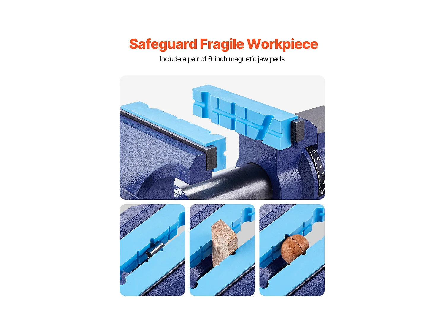 Mehrzweck-Schraubstock SucceBuy 16.51cm, Robuste 360°-Schwenkbasis