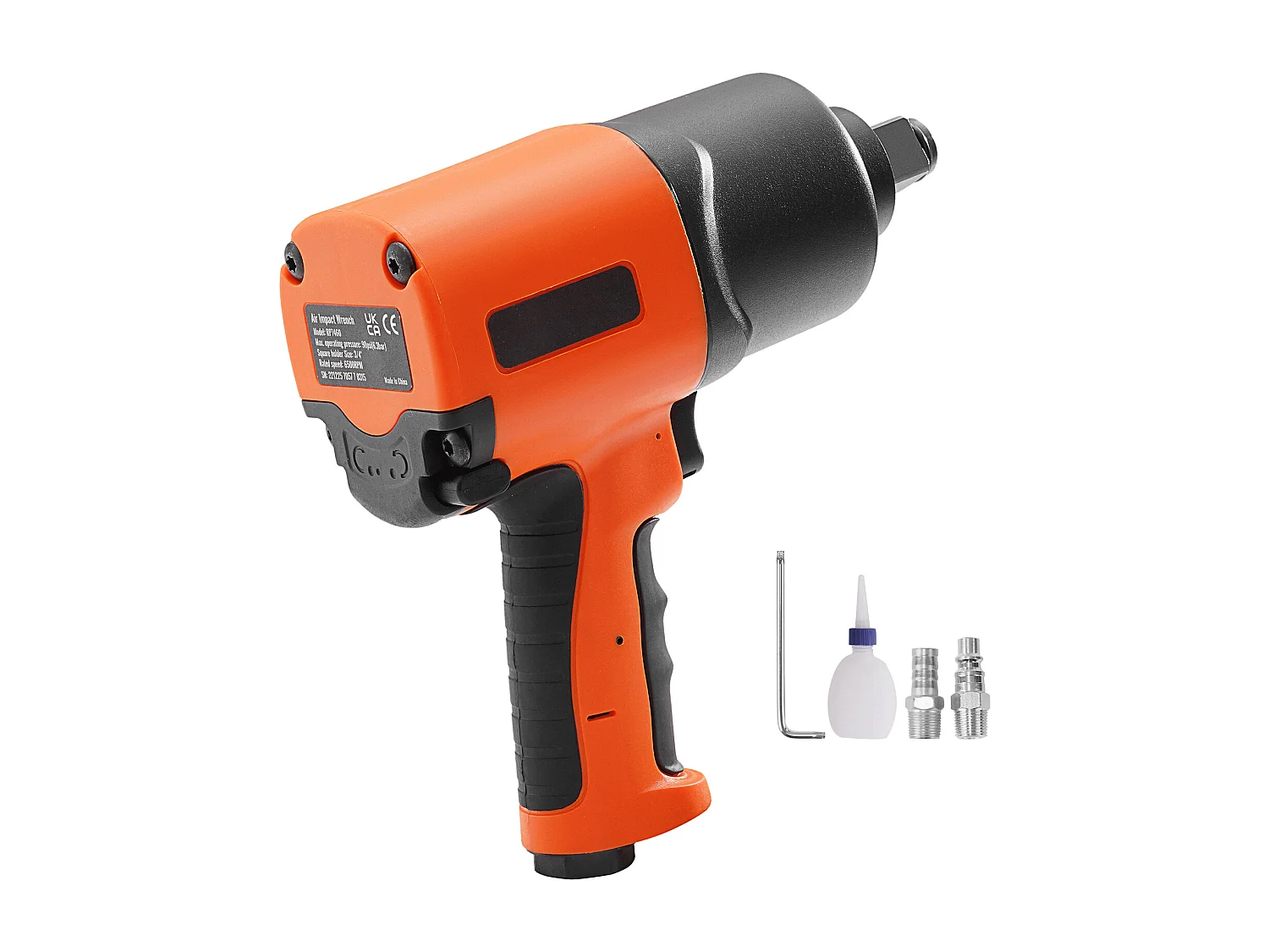 Chave de Impacto Pneumática SucceBuy, Encaixe Quadrado de 3/4", Binário de 1.870 Ft-Lbs, 90-120 Psi