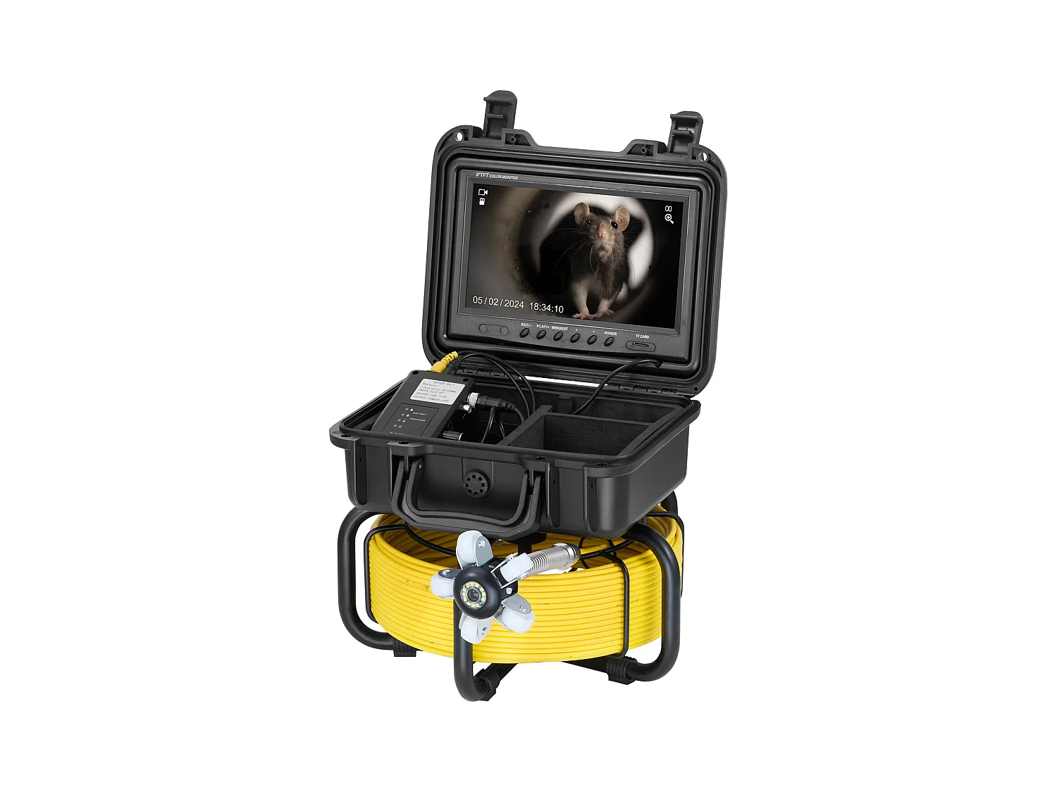 Caméra d'Inspection de Canalisation SucceBuy, 30 m de Longueur, avec Écran de 22,86 cm et Zoom 36X