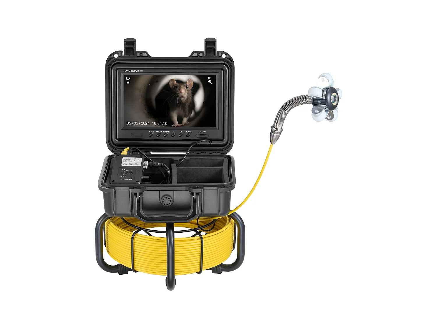 Caméra d'Inspection de Canalisation SucceBuy, 30 m de Longueur, avec Écran de 22,86 cm et Zoom 36X