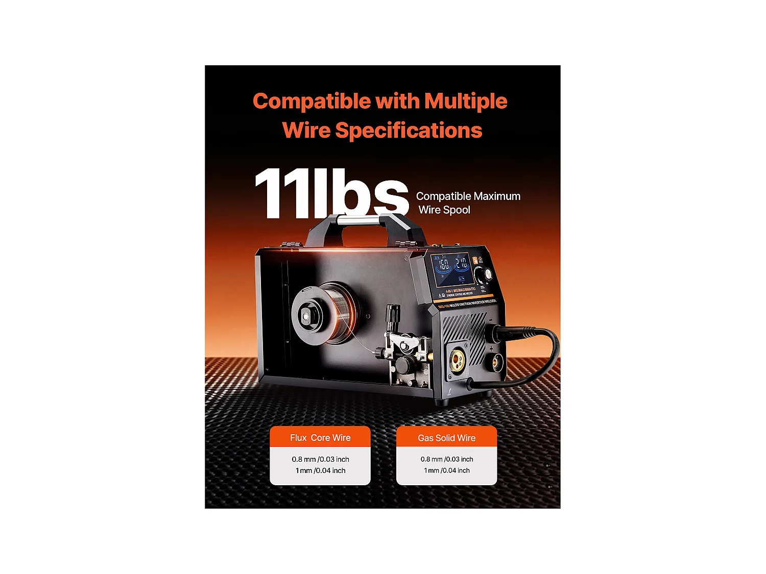 Poste à Souder MIG SucceBuy 4 en 1 160A : Machine de Soudage Multi-Processus 4 en 1 MIG à Gaz/MIG à Noyau de Flux/Stick/Lift TIG