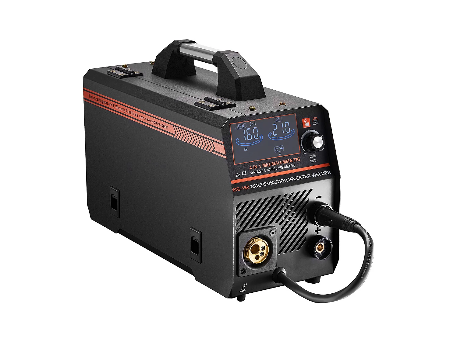 Poste à Souder MIG SucceBuy 4 en 1 160A : Machine de Soudage Multi-Processus 4 en 1 MIG à Gaz/MIG à Noyau de Flux/Stick/Lift TIG