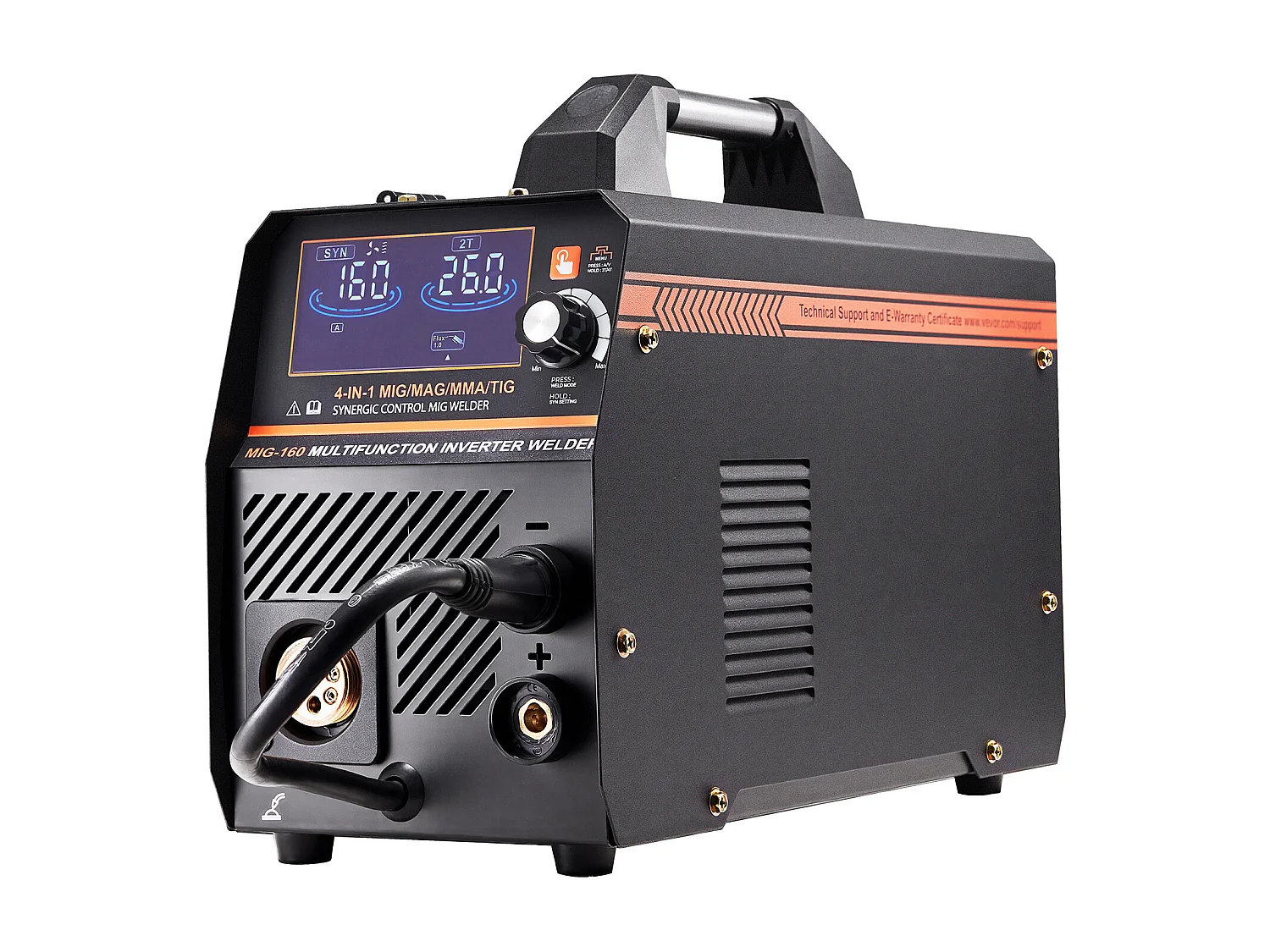 MIG-Schweißgerät SucceBuy 4-in-1 160A: Mehrprozess-Schweißmaschine 4-in-1 MIG mit Gas/MIG mit Fülldraht/Stick/Lift TIG