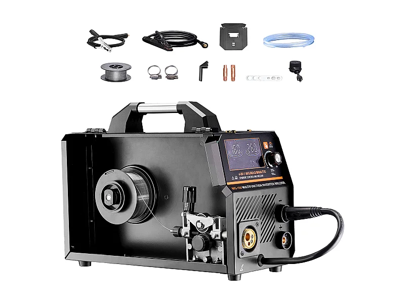 Spawarka MIG SucceBuy 4 w 1 160A: Wieloprocesowa Spawarka 4 w 1 MIG z Gazem/MIG Drutem Samoosłonowym/Stick/Lift TIG
