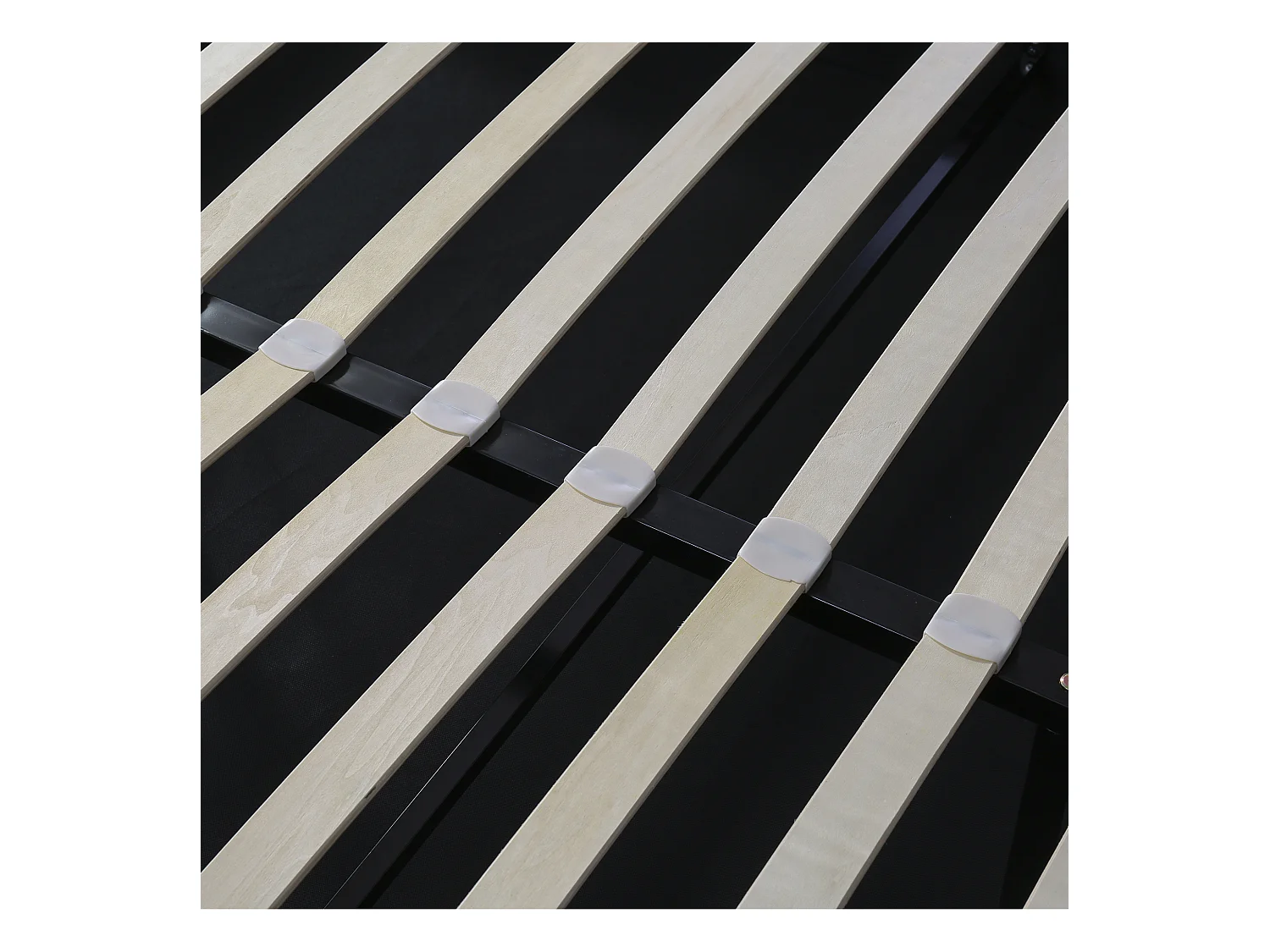 Lit coffre adulte 180x200cm avec décoration de bouton, sommier inclus, tissu en velours gris, sans matelas