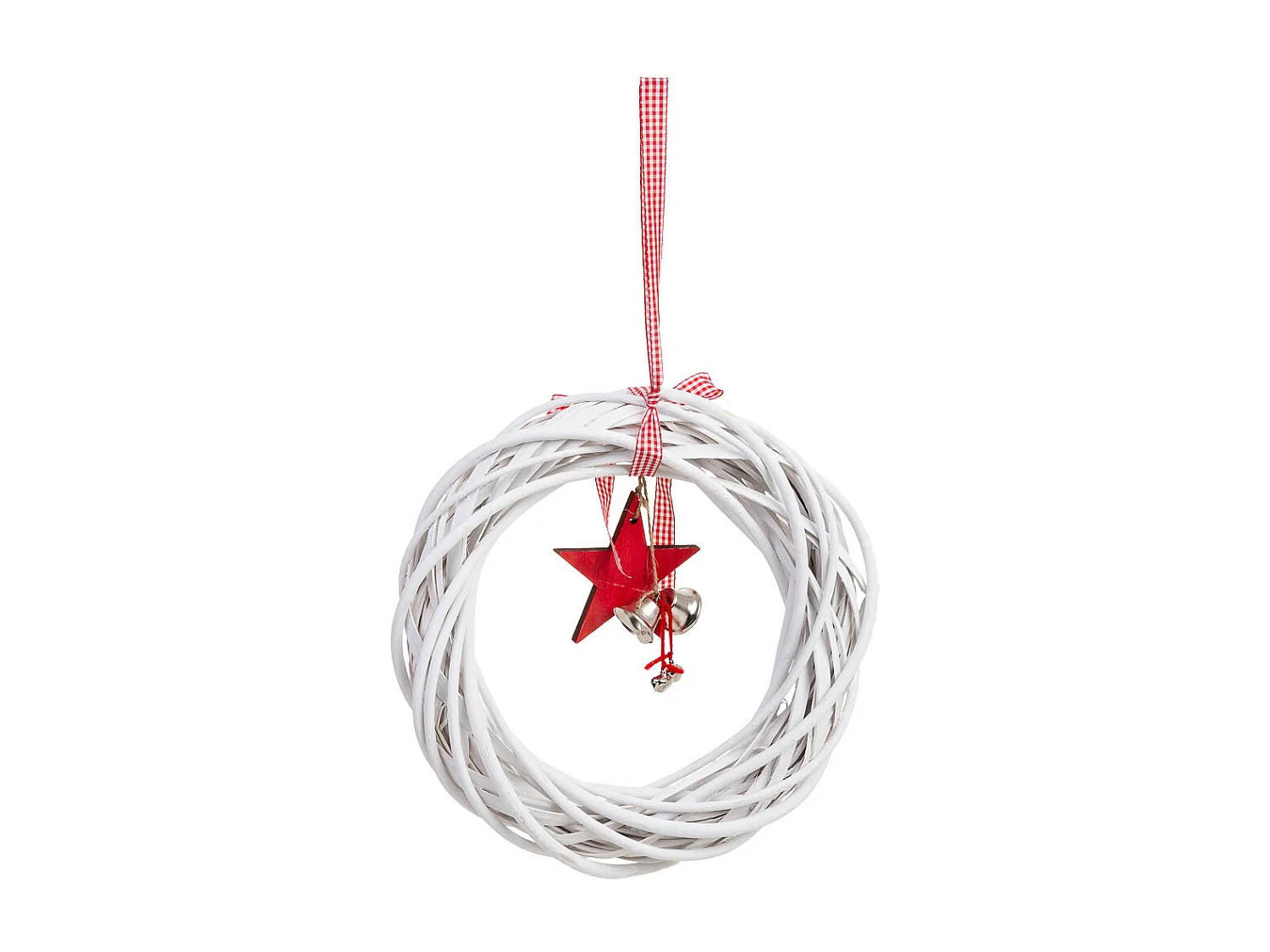 Decoração de grinalda de vime para pendurar D30x6h cm