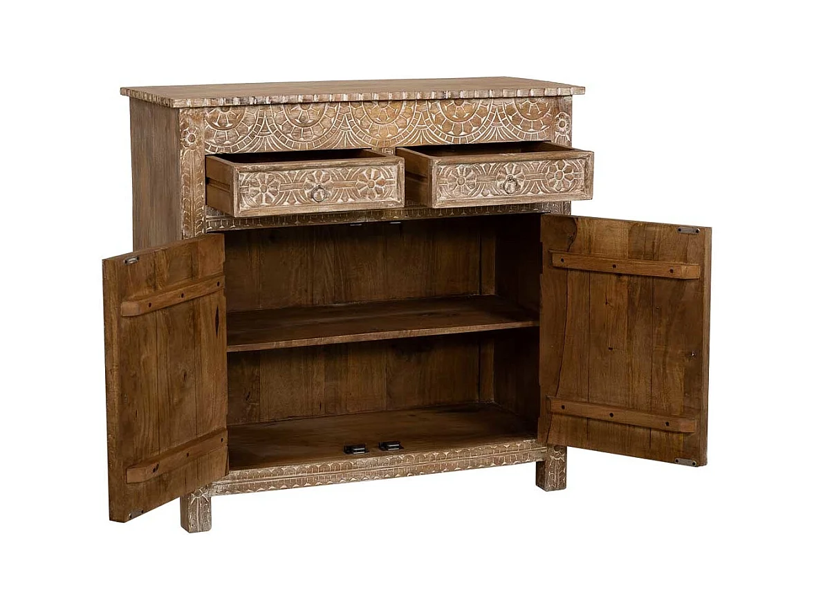 Houten stoel met unieke stijl en comfort