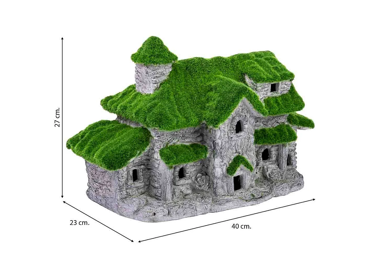 Cabine de decoração de figuras 27x23x40h cm
