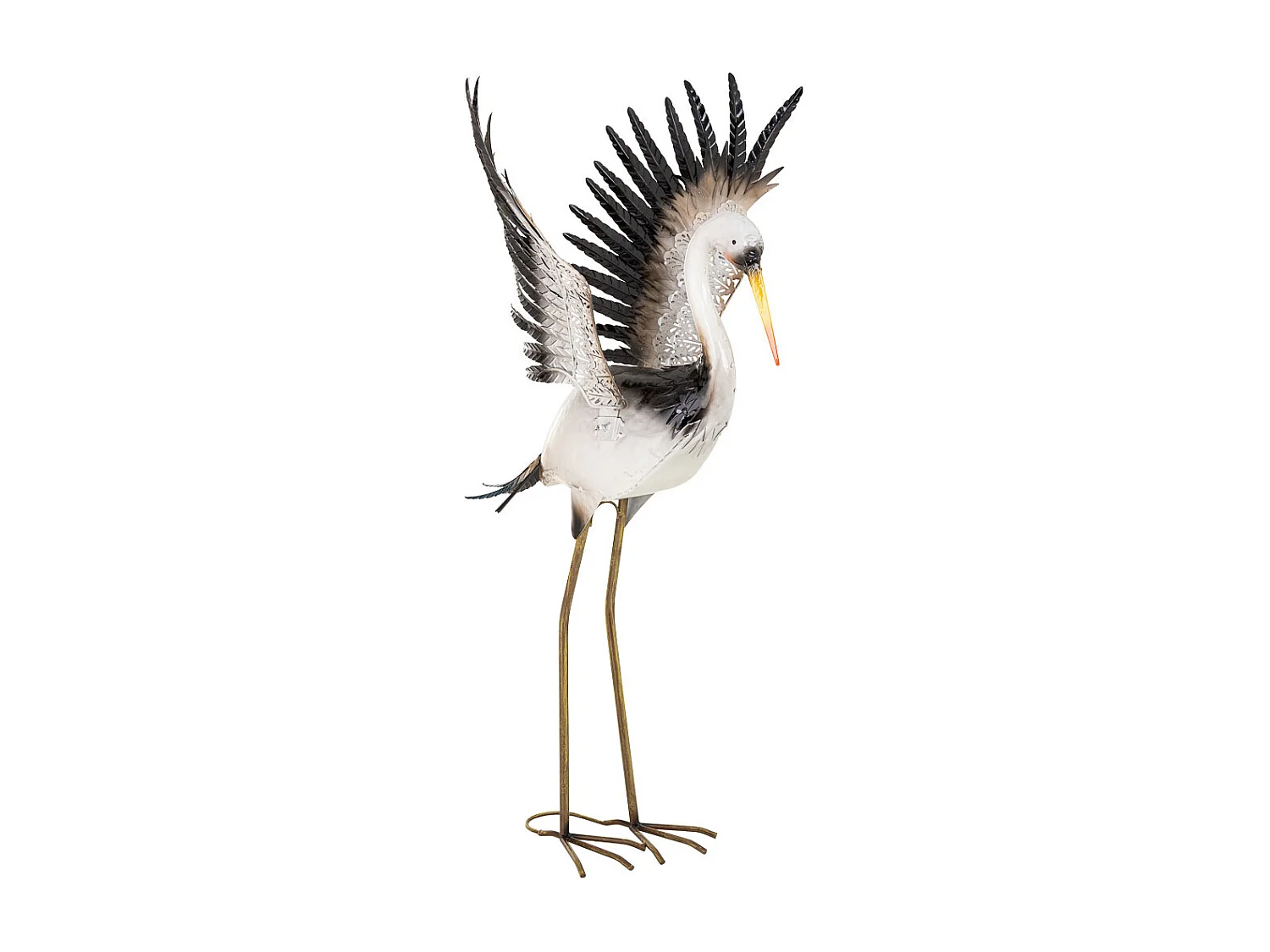 Oiseau décoratif en métal 65,41x46,36x96,52h cm