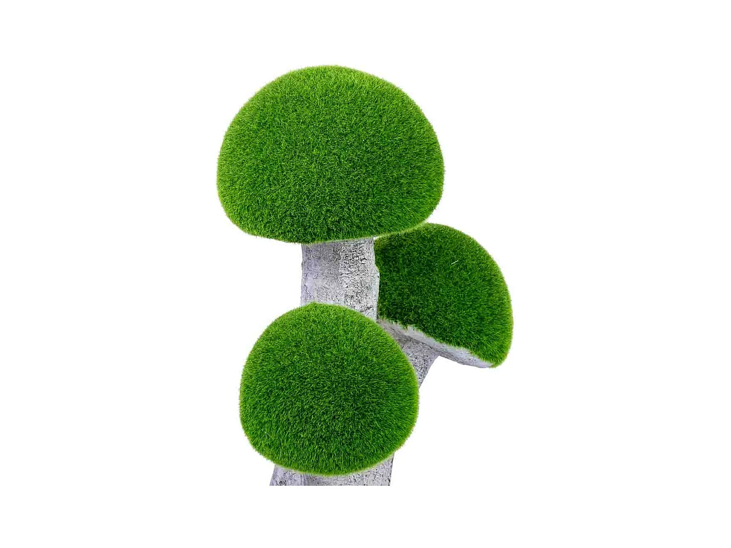 Figura de decoração em metal cogumelos 29x22,5x54h cm