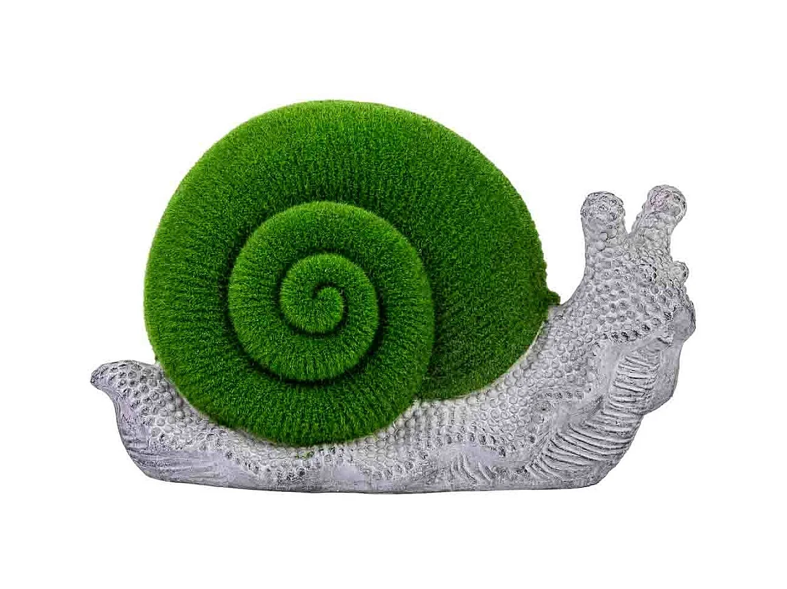 Figura decorativa caracol 47x20x29h cm
