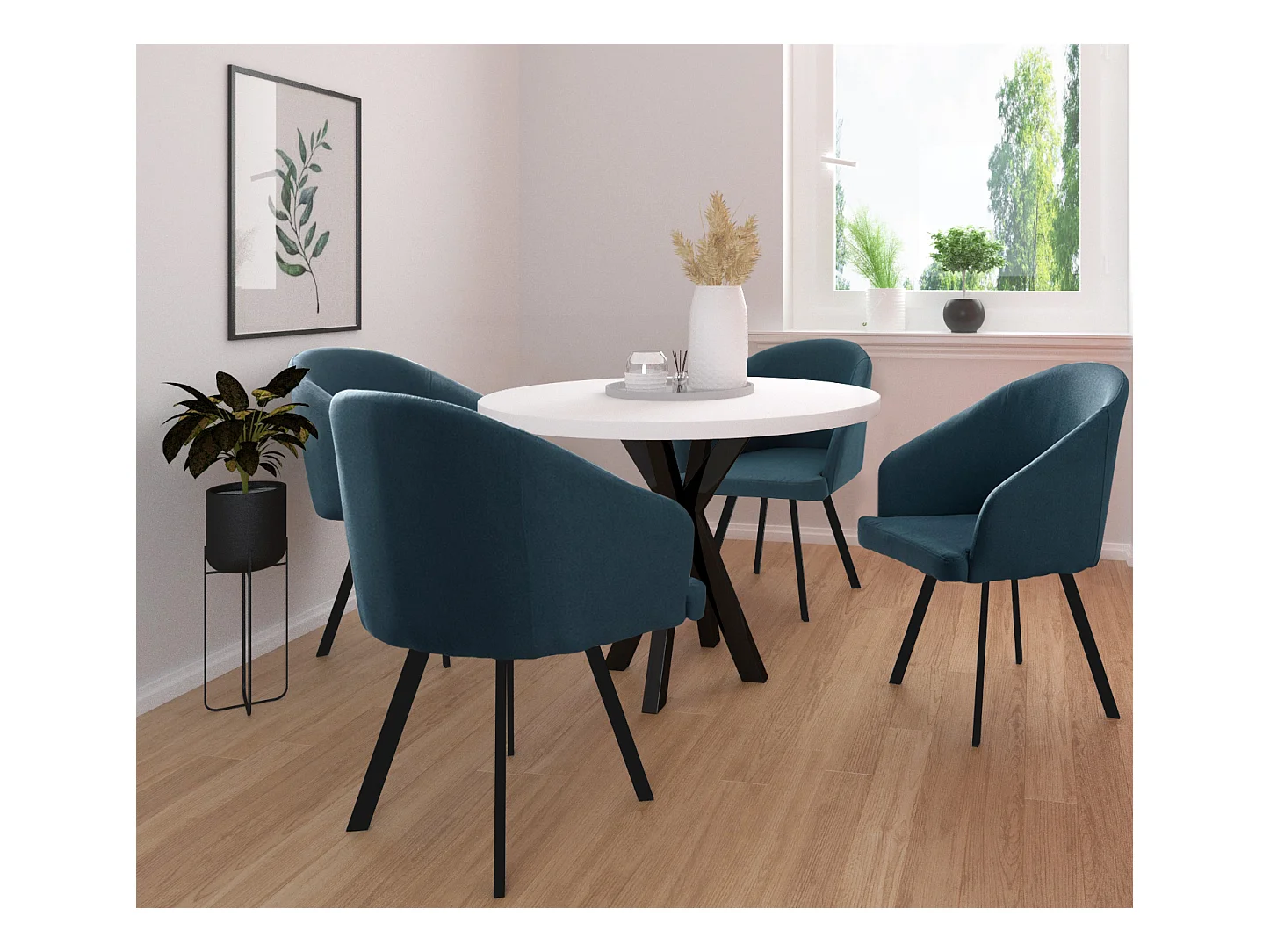 Barry Stuhl 2 Stück blau