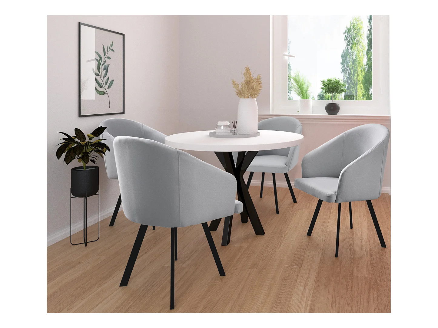 Scrivania magnetica bianca/nera