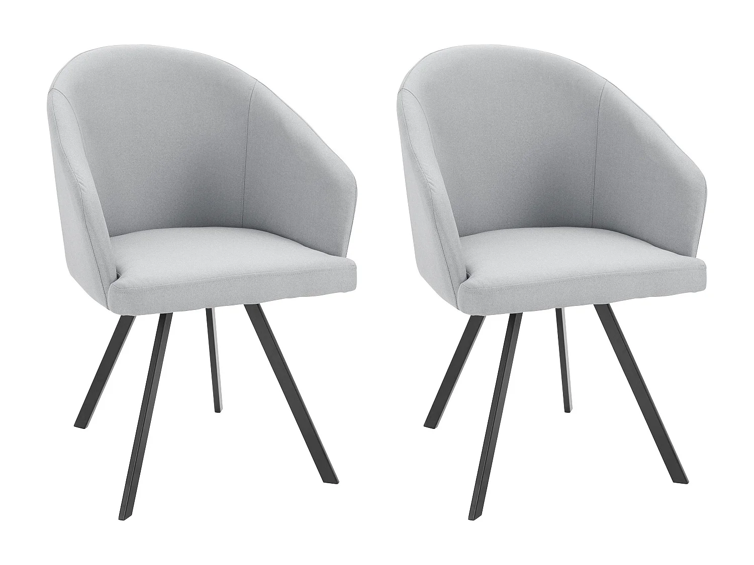 Barry Stuhl 2er-Pack Grau