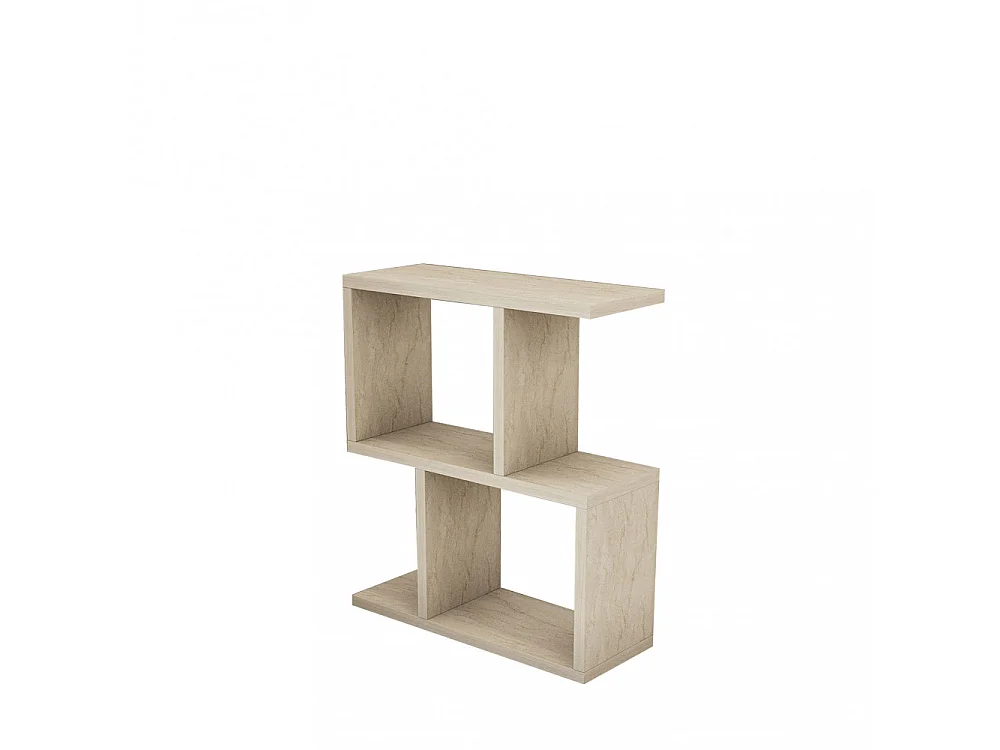 Zed - Table d'appoint effet travertin - Beige