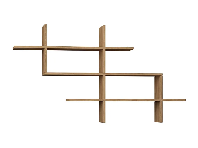 Graph - Étagère murale en bois L150cm - Bois clair